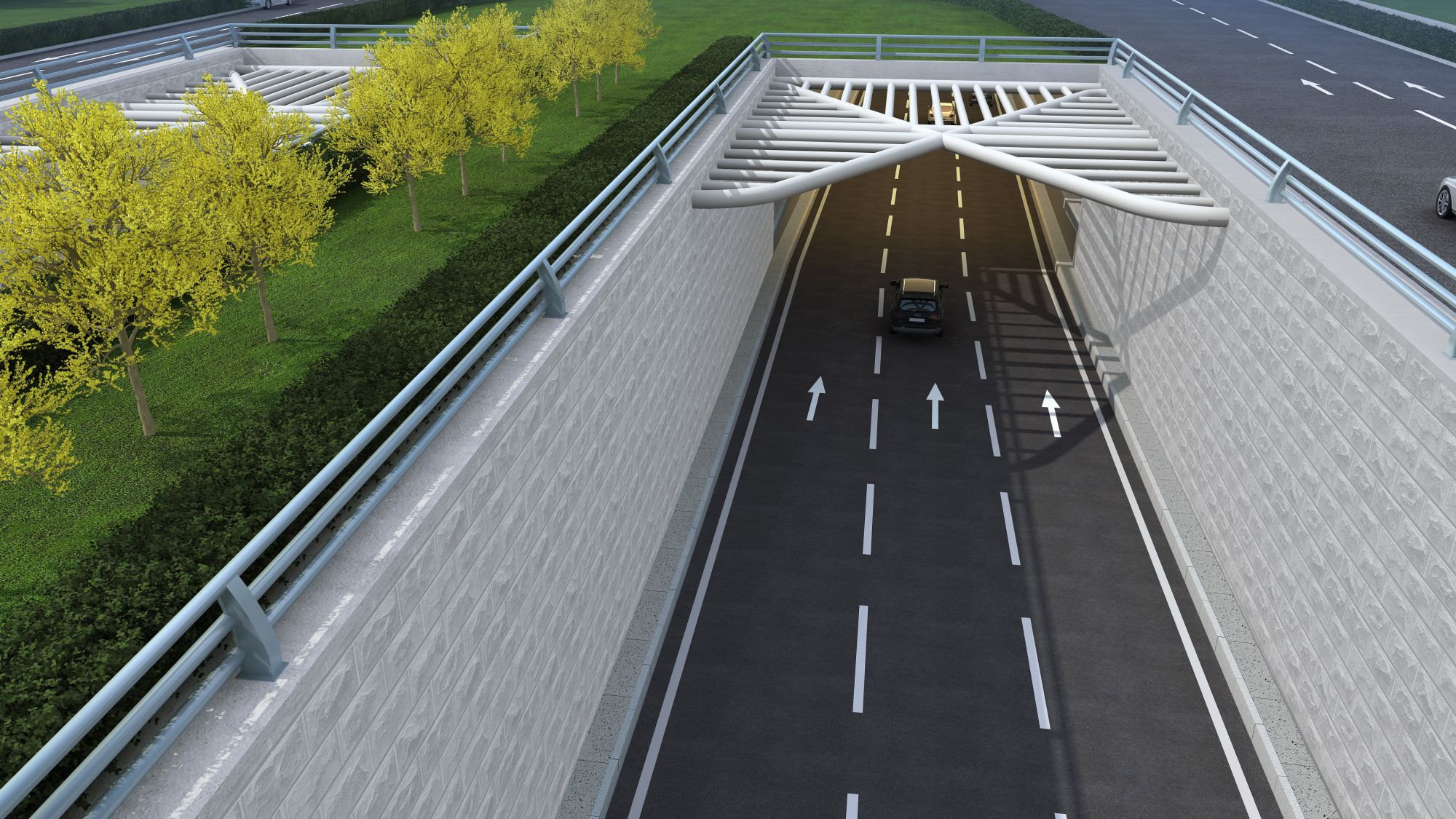 機場大道建設(shè)工程之二-下穿洋浦大街橋工程